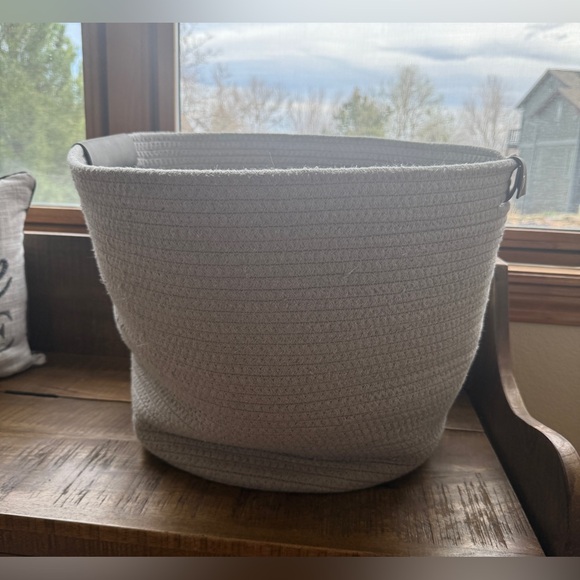 Threshold Other - Threshold grey coiled rope storage basket